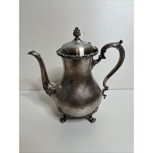 Vintage Wilcox International Silver Du Barry Floral 7060 Tea Pot